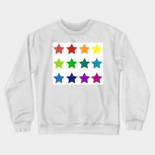 A galaxy of bright stars pattern Crewneck Sweatshirt